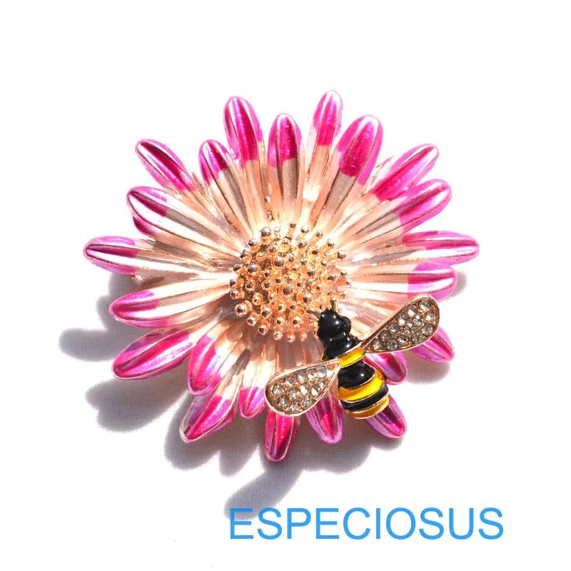 Bee in Pink Flower