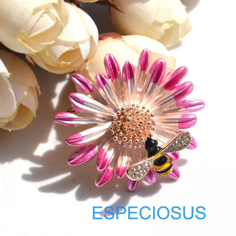 Bee in Pink Flower